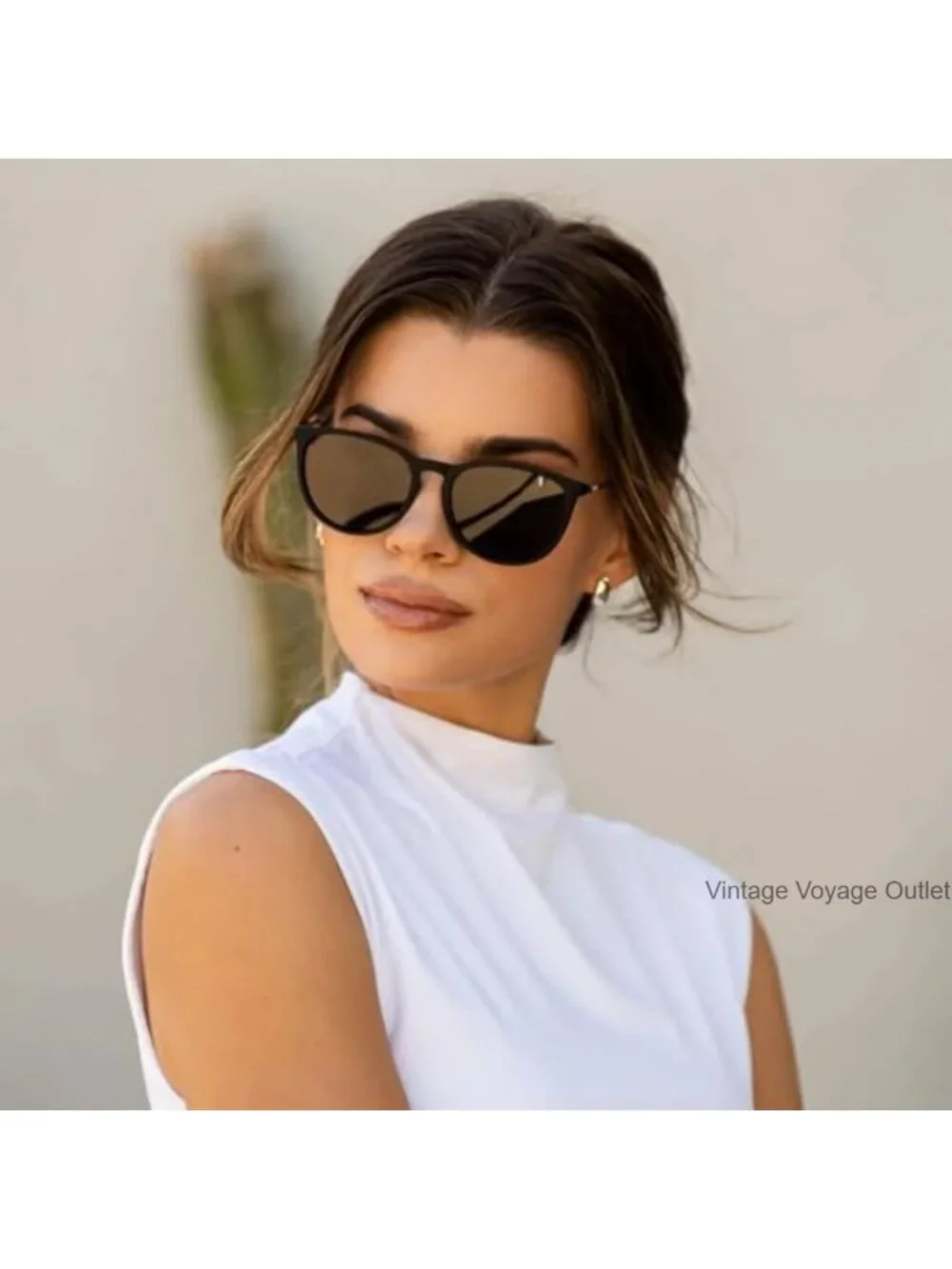 Retro Round Polarized Sunglasses for Women UV400